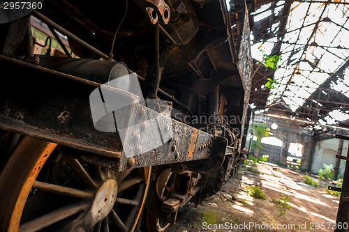 Image of Part of an old industrial train