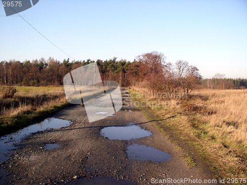 Image of puddle road