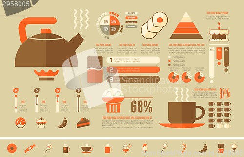 Image of Food Infographic Template.