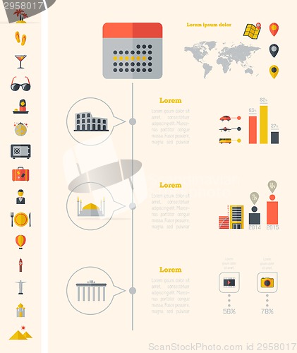 Image of Travel Infographic Template.