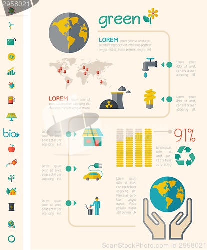 Image of Ecology Infographic Template.