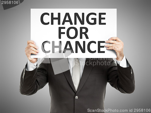 Image of business man message