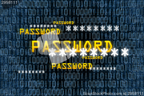Image of binary password background