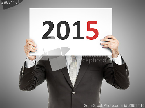 Image of business man message