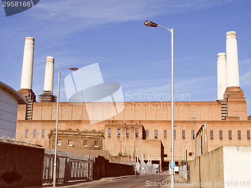 Image of Retro look Battersea Powerstation London