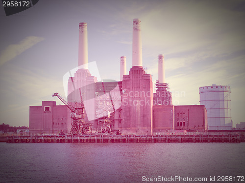 Image of Retro look Battersea Powerstation London