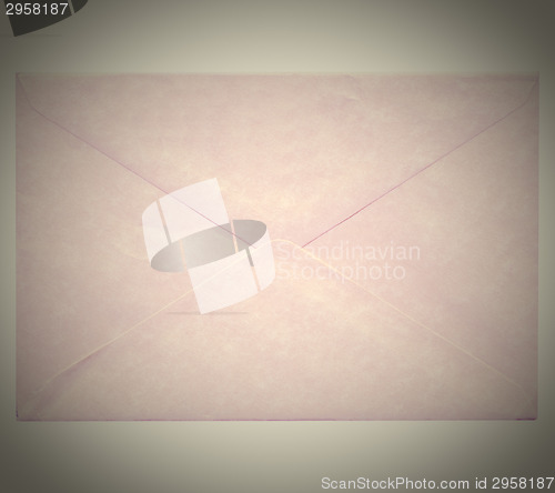 Image of Retro letter envelope