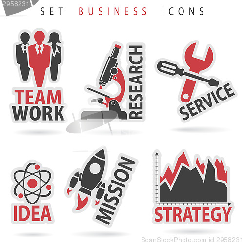 Image of Set Business Icons