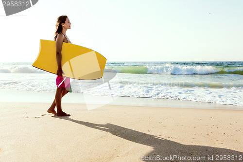 Image of Female bodyboarder