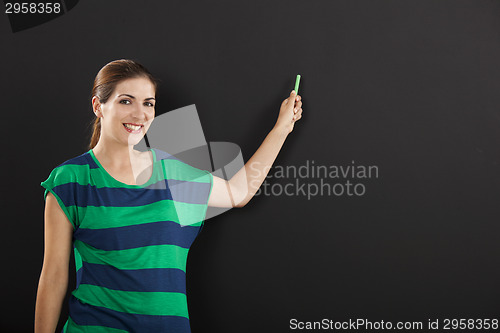 Image of Writing on a chalkboard