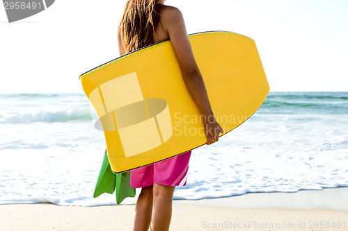 Image of Female bodyboarder