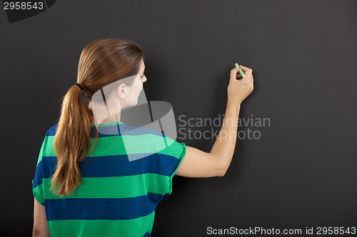 Image of Writing on a chalkboard