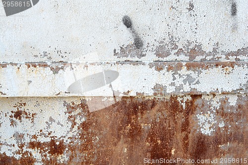 Image of scratched ripped metal plating, grunge background