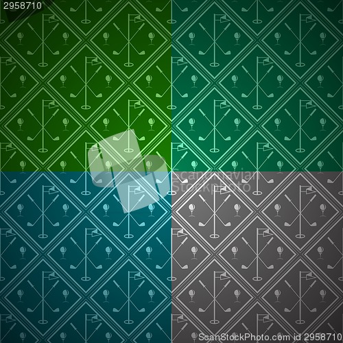 Image of Seamless vector background for golf