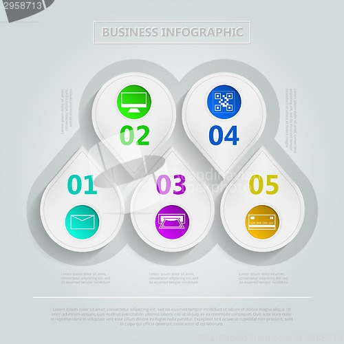 Image of Vector infographic for e-Business