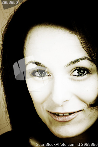 Image of Beautiful woman with great eyes.