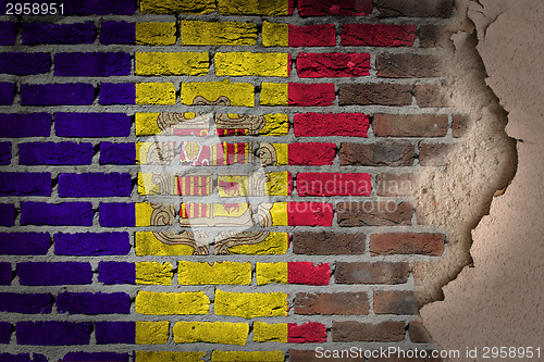 Image of Dark brick wall with plaster - Andorra