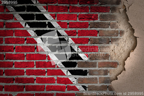 Image of Dark brick wall with plaster - Trinidad and Tobago