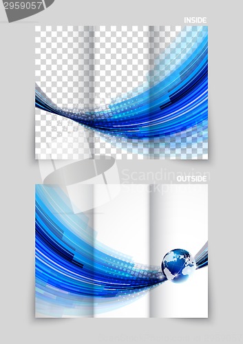 Image of Tri-fold brochure template design