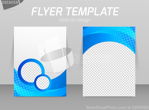 Image of Flyer back and front design template