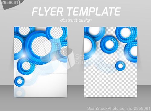 Image of Flyer back and front design template