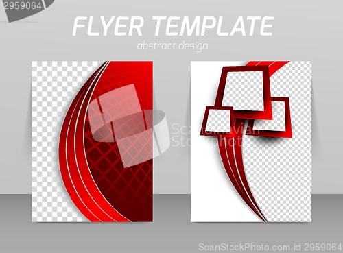 Image of Flyer back and front design template