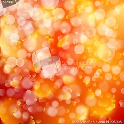 Image of Red and orange holiday bokeh. EPS 10