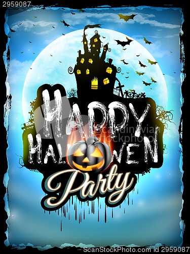 Image of Halloween night background. EPS 10