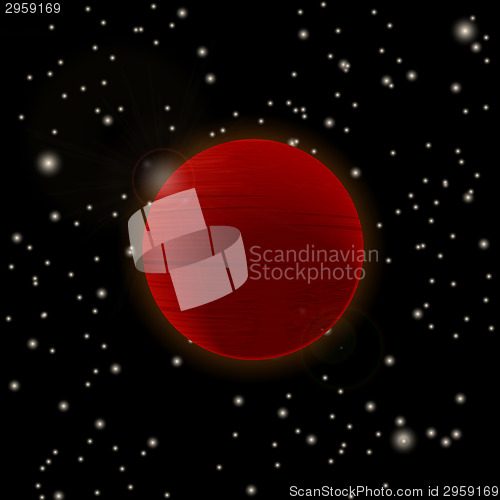 Image of Red planet icon