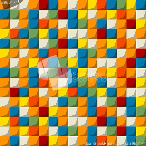 Image of Colored mosaic seamless pattern
