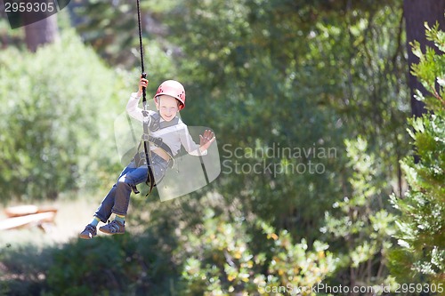 Image of kid at adventure park