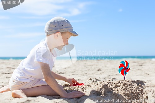 Image of kid at the beach