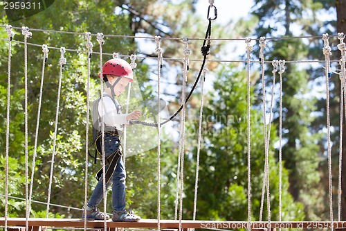 Image of kid at adventure park