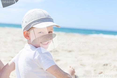 Image of kid at the beach