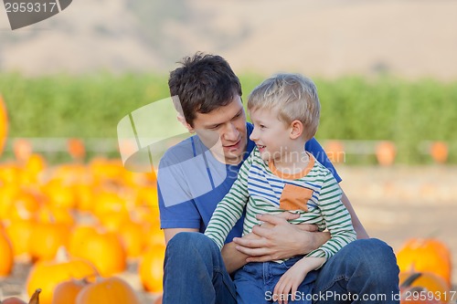 Image of family at pumpkin patch