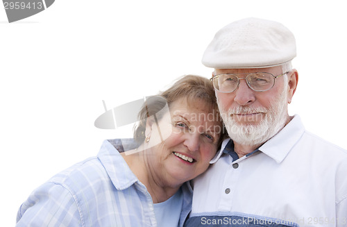 Image of Happy Senior Couple Isolated on White