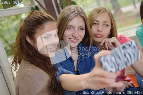 Image of teens group in school