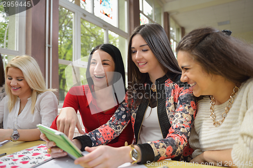 Image of teens group in school