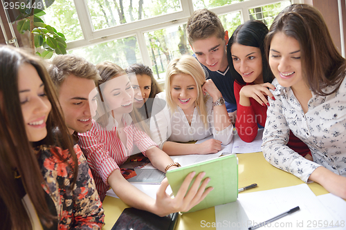 Image of teens group in school