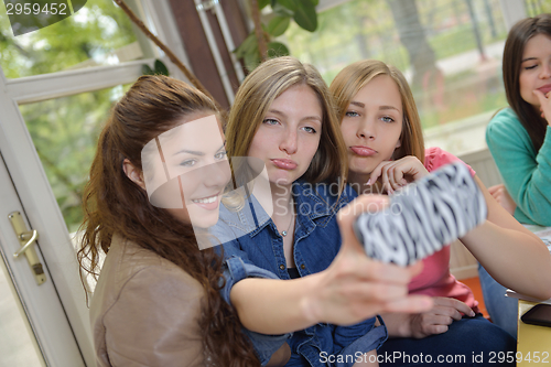 Image of teens group in school