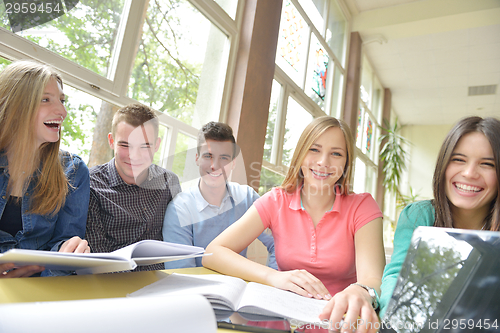 Image of teens group in school