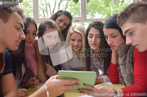 Image of teens group in school