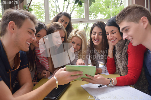 Image of teens group in school