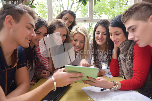 Image of teens group in school