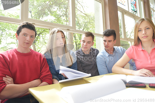 Image of teens group in school