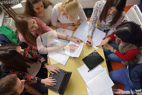 Image of teens group in school