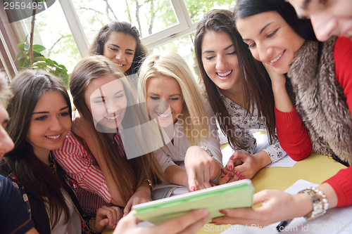 Image of teens group in school