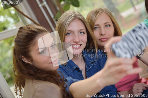 Image of teens group in school