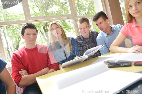 Image of teens group in school