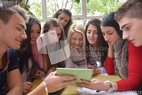 Image of teens group in school